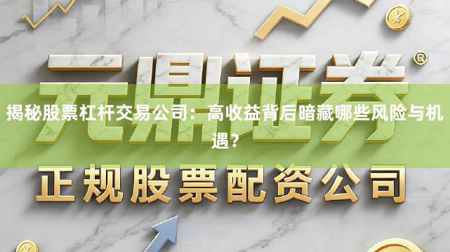 揭秘股票杠杆交易公司：高收益背后暗藏哪些风险与机遇？