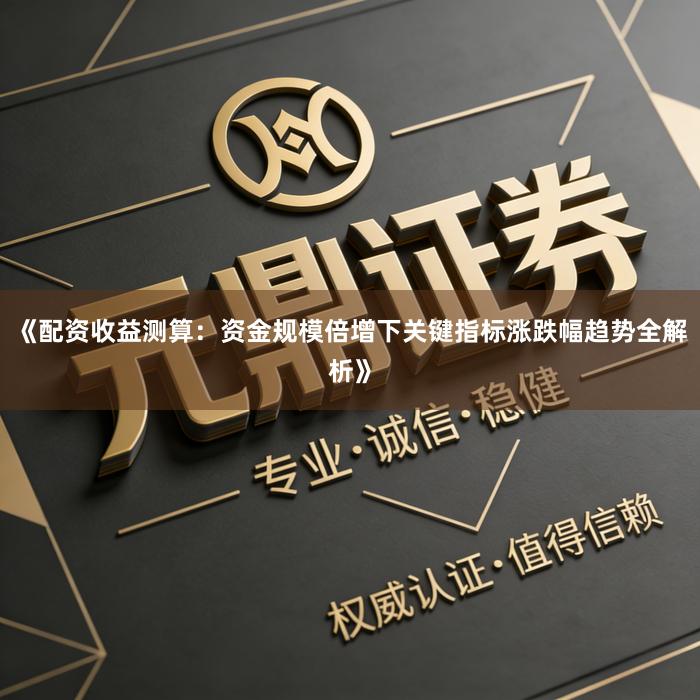 《配资收益测算：资金规模倍增下关键指标涨跌幅趋势全解析》