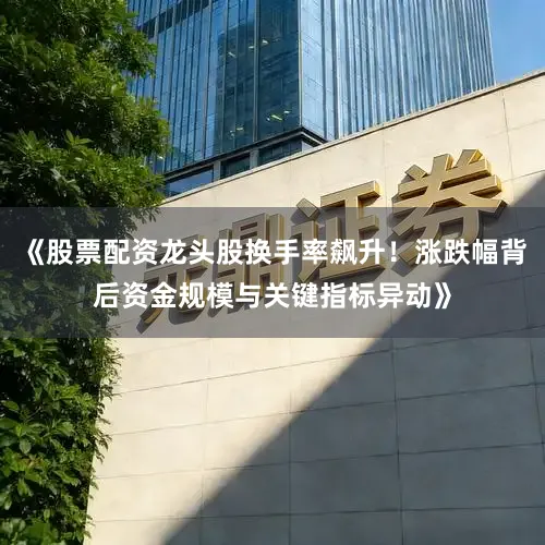 《股票配资龙头股换手率飙升！涨跌幅背后资金规模与关键指标异动》