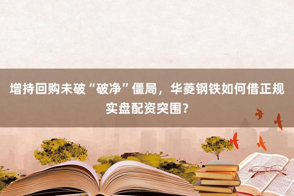 增持回购未破“破净”僵局，华菱钢铁如何借正规实盘配资突围？