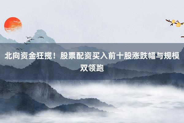 北向资金狂揽！股票配资买入前十股涨跌幅与规模双领跑