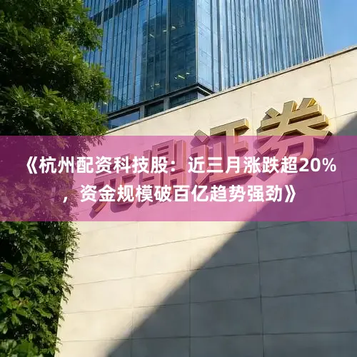 《杭州配资科技股：近三月涨跌超20%，资金规模破百亿趋势强劲》
