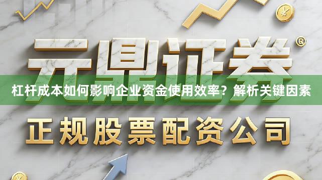 杠杆成本如何影响企业资金使用效率？解析关键因素