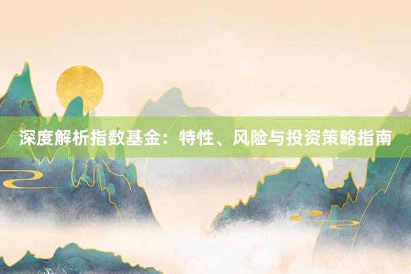 深度解析指数基金：特性、风险与投资策略指南
