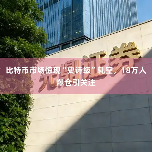 比特币市场惊现“史诗级”轧空，18万人爆仓引关注